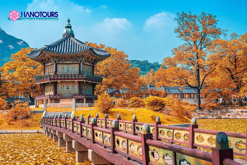 Không khí trong lành và thơ mộng của mùa thu chính là đặc điểm ấn tượng của đất nước Hàn Quốc 