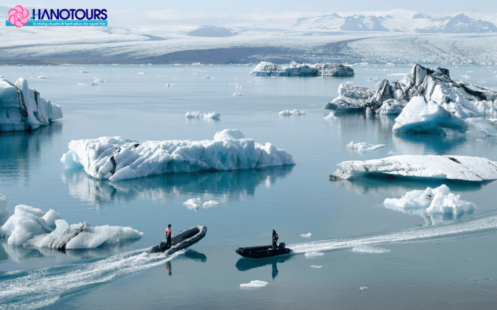 Sông băng Jokulsarlon - nơi bạn có thể ngắm cực quang cực đẹp 