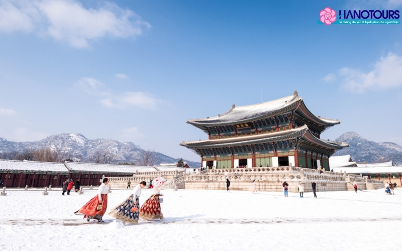 Mùa đông tại Hàn Quốc với khung cảnh tuyết trắng đẹp như tranh