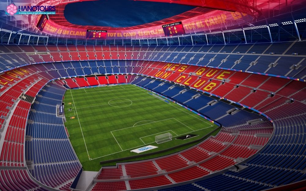 Sân vận động Camp Nou của FC Barcelona nổi tiếng thế giới