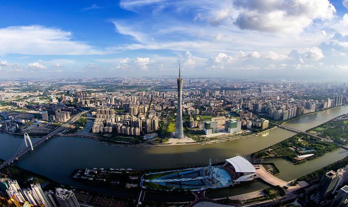 Ngắm toàn cảnh thành phố từ Canton Tower, thu trọn đường chân trời Quảng Châu và dòng Châu Giang sôi động từ trên cao