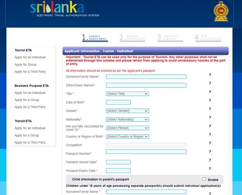 Cách xin visa Sri Lanka online khá đơn giản với hình thức ETA, du khách có thể khai thông tin và nhận kết quả điện tử trước chuyến đi
