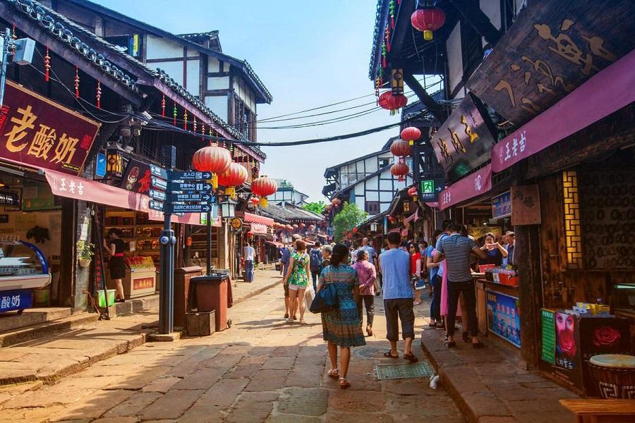 Phố cổ Từ Khí Khẩu lưu giữ những con phố cổ, kiến trúc truyền thống và nét sinh hoạt đặc trưng của Trùng Khánh xưa