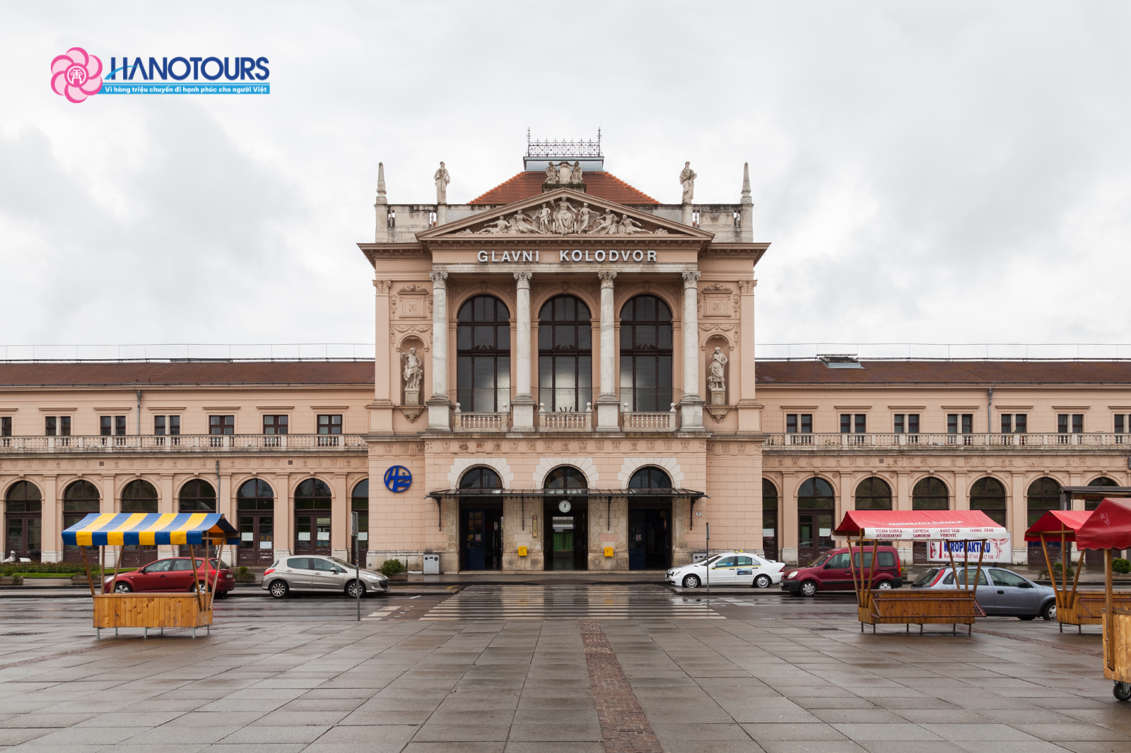 Ga chính Zagreb Glavni Kolodvor nằm ở trung tâm thành phố, thuận tiện để du khách di chuyển